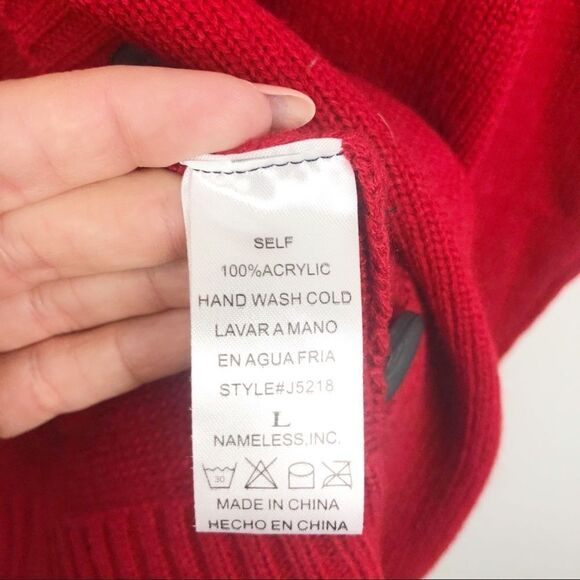 Nameless | Red Caged Cardigan - Picture 6 of 8